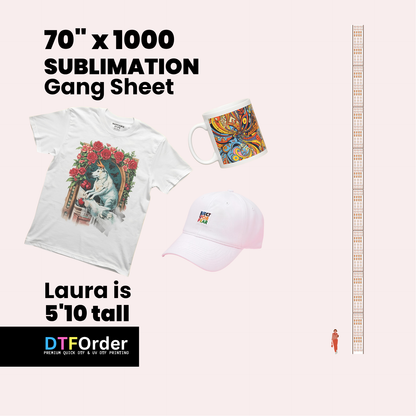 Gang Sheet Upload 70inch (Sublimation)