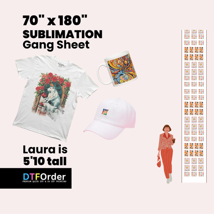 Gang Sheet Builder 70inch (Sublimation)