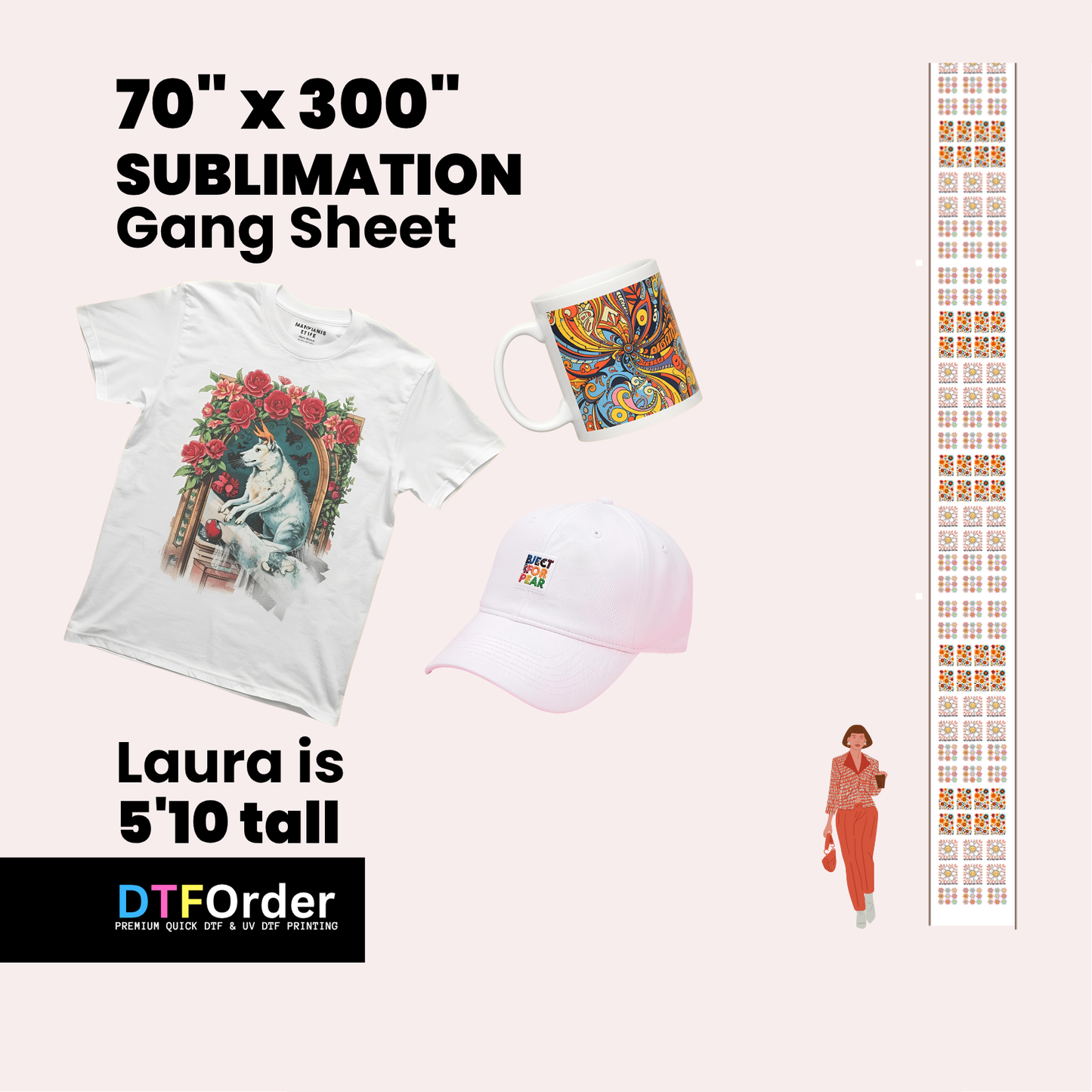 Gang Sheet Builder 70inch (Sublimation)