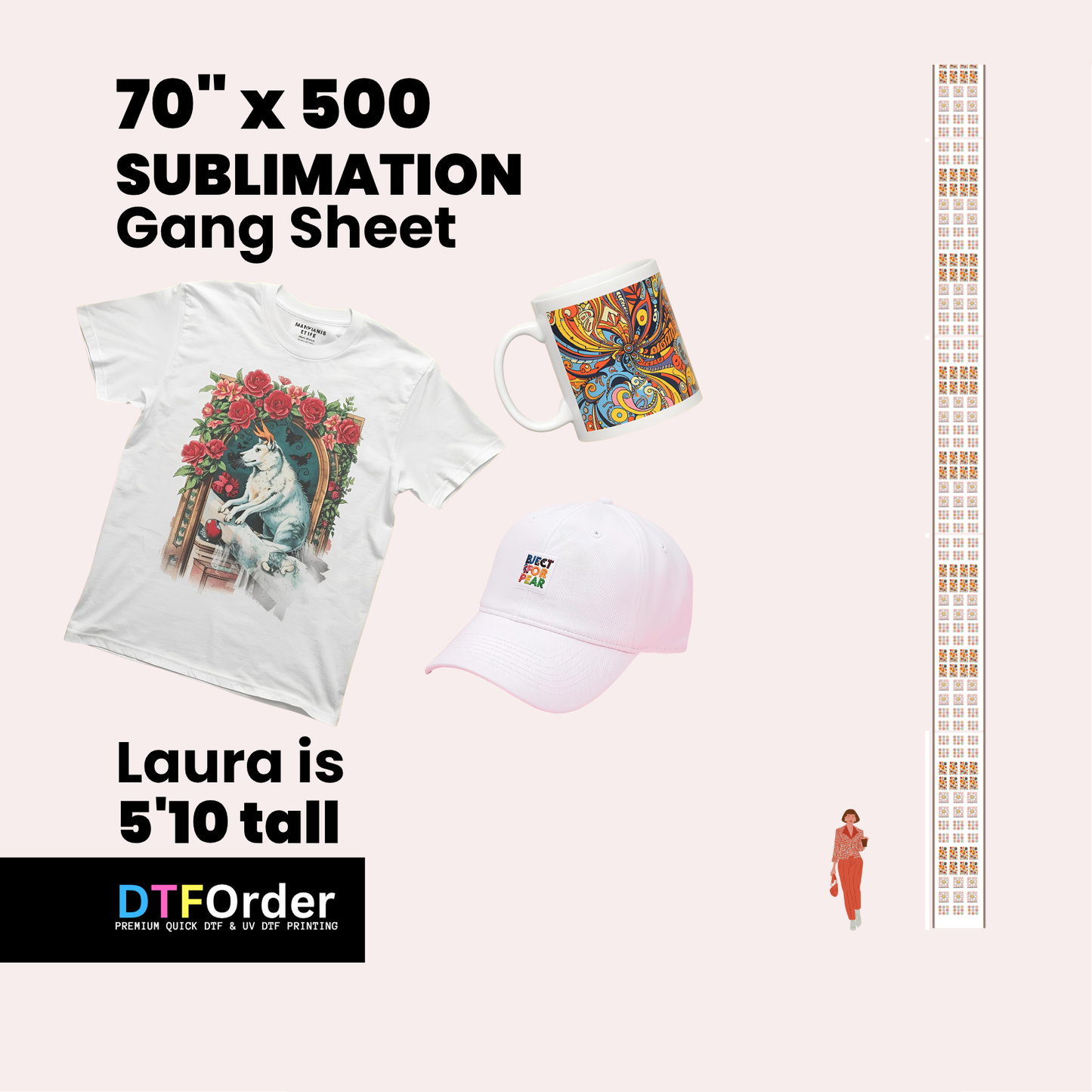 Gang Sheet Upload 70inch (Sublimation)