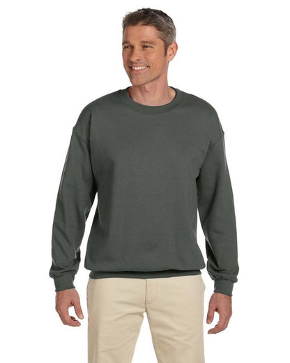 G18000 Gildan Adult Heavy Blend 8 Oz. 50/50 Fleece Crew S / Military Green