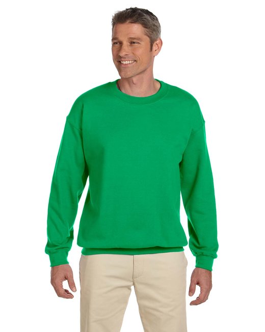 G18000 Gildan Adult Heavy Blend 8 Oz. 50/50 Fleece Crew S / Irish Green