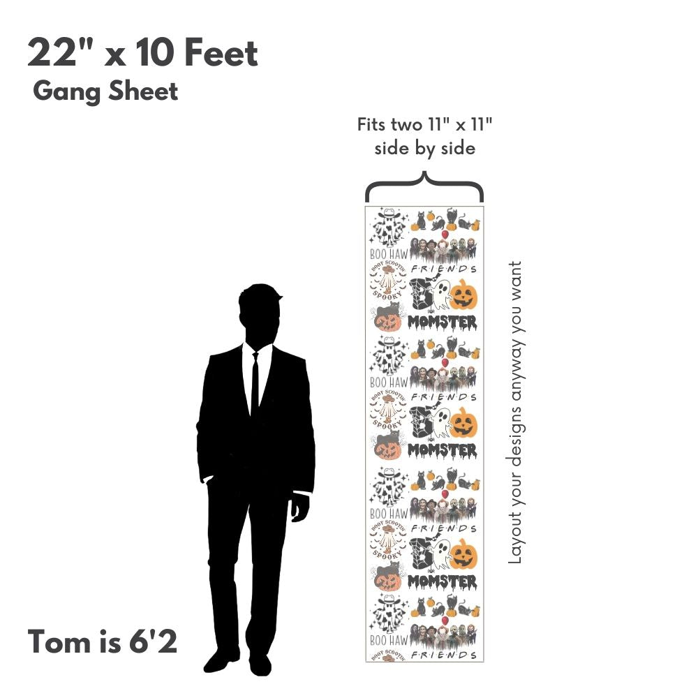 Gang Sheet 22 X 120 (10 Feet)