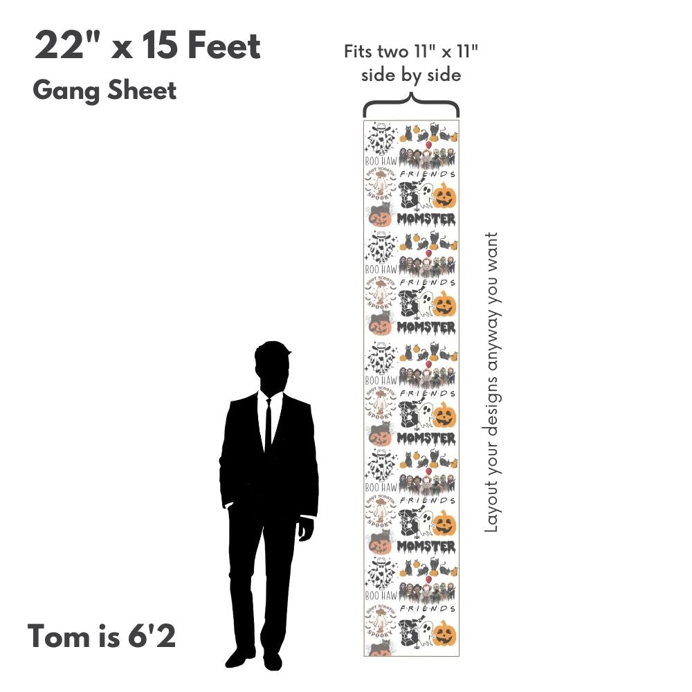 Gang Sheet 22 X 180 (15 Feet)